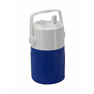 مبرد حافظ لبرودة المشروبات بمقبض أزرق أبيض 