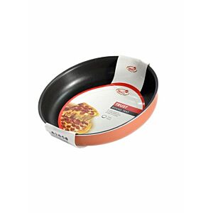 صينية فرن ألمنيوم دائرية 26 سم - أسود وبني