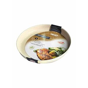 صينية فرن ألمنيوم دائرية 38 سم - بيج