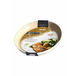 صينية فرن ألمنيوم دائرية 36 سم - بيج