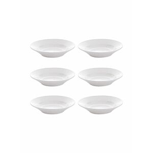 طقم سلطانيات 6 قطعة أبيض  6x8 بوصة