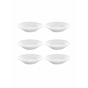 طقم سلطانيات 6 قطعة أبيض  9 بوصة