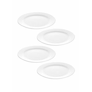أطباق مائدة 4 قطع أبيض 4x12 بوصة