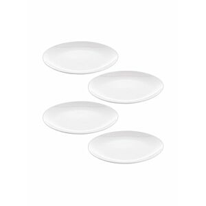 أطباق مائدة 4 قطع أبيض 10 بوصة