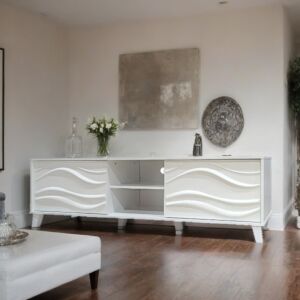 طاولة تلفزيون ايلا 160 سم - ابيض