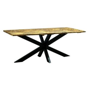 طاولة طعام خشب سليبرز، مقاس كبير - اندستيريل 