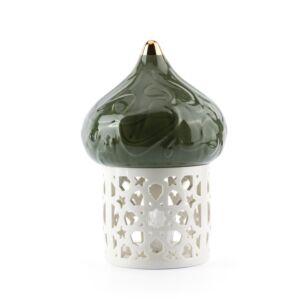 شمعدان الكتروني حجم كبير من ديوان - اخضر