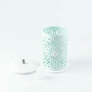 شمعدان الكتروني حجم وسط من أصالة - أزرق و ذهبي