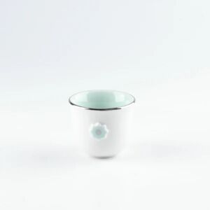 طقم فناجين قهوة سعودية 12 قطعة من اصالة - ازرق وفضي