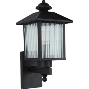 إضاءة جدارية خارجية مثلث - اسود