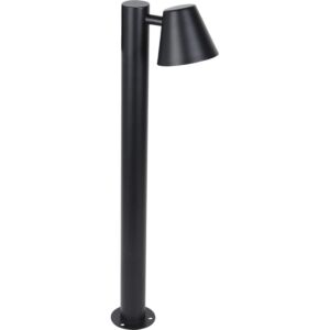 إضاءة ارضية خارجية فانوس حديقة مفرد - اسود