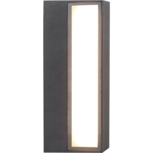 كشاف بوابة خارجي اسود لون الانارة اصفر 12 واط