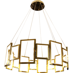 ثريا مودرن ذهبي لون الانارة اصفر 135 واط