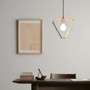 إنارة معلقة مفرد خشبي اياز