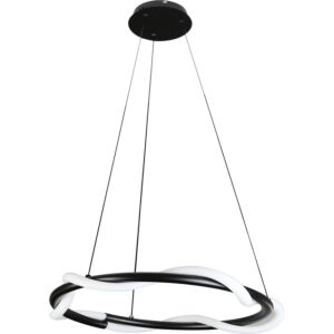 انارة معلقة اسود لون الانارة اصفر 36 واط قطر 80 سم