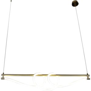 ثريا علاقي مودرن لون الانارة اصفر 30 واط كينزا - ذهبي زيتي