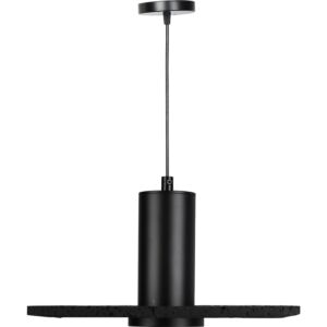 انارة معلقة 2 متر اسود E27x1L قطر 28 سم