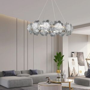 انارة معلقة مودرن ذهبي مع 3اضافات 36 واط قطر 60 سم