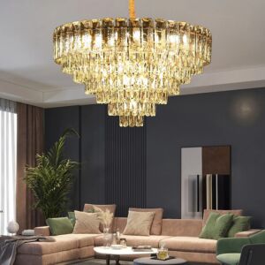 انارة معلقة مودرن ذهبي E14x16L قطر 80 سم