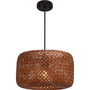 انارة معلقة 2 متر خيزران E27x1L قطر 40 سم باسكل