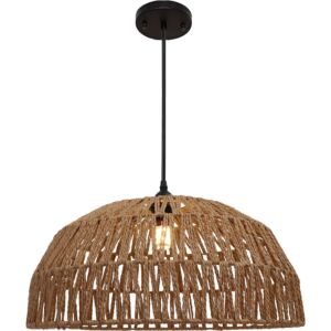 انارة معلقة خيزران 2 متر E27x1L قطر 35 سم يوداز