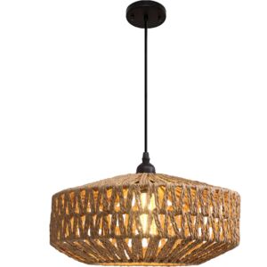 انارة معلقة خيزران 2 متر E27x1L قطر 24 سم ساسو