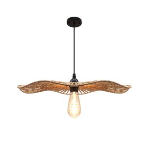 انارة معلقة 2 متر خيزران E27x1L قطر 50 سم