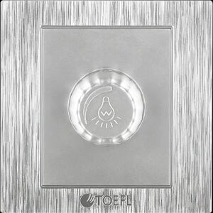 مفتاح دايمر لمبة 1000 واط لون فضي توفل