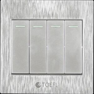 مفتاح رباعي لون فضي توفل