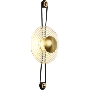 إضاءة جدارية اسود مع 3اضاءات