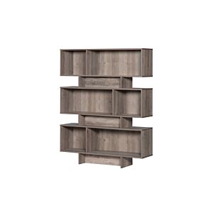 وحدة رفوف مانيلا لون خشبي 5 أدوار خشب ماليزي