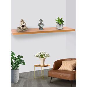 رف حائط مصنوع من الخشب بيج  120  سم صريسنت
