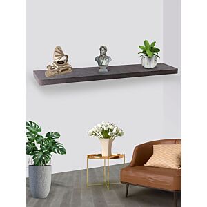 رف جداري رواندوس طول 120 سم لون رمادي