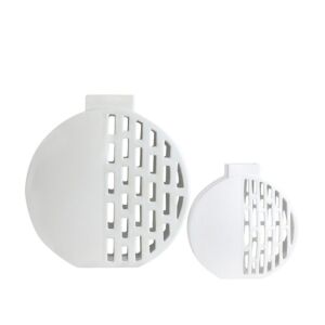 فازة بيضاء مثقوبة