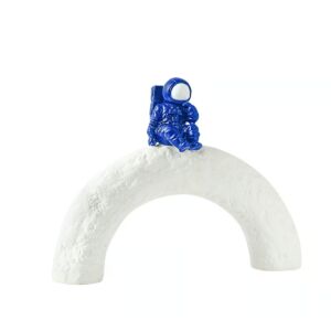 تحفة ديكور سيتينج أسترونت - أزرق وأبيض