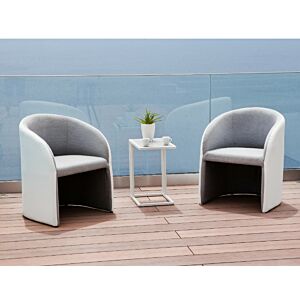 جلسة خارجية لشخصين كيوس - 3 قطع - رمادي