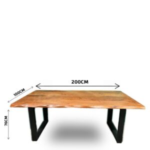 طاولة طعام خشب مانجو - اندستيريل