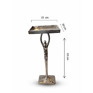 طاولة جانبية أوسكار - فضي