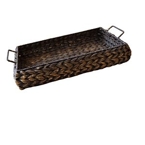 صينية تقديم غراس كبير - أسود