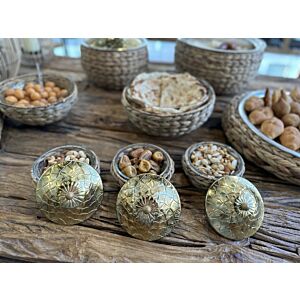 طقم تقديم غراس 3 زبديات - خشبي