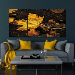 طقم لوحات جدارية فنية يالو ليف 3 قطع - متعدد الالوان