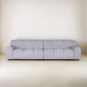 كنبة رباعية من قطعتين برايم - رمادي