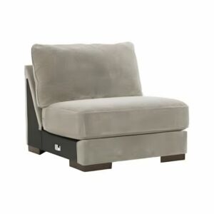 كنبة مفردة بدون ذراعين سيدار - رمادي واسود