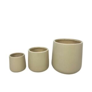 طقم مركن زرع 3 قطع جوي - بيج