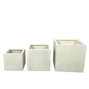 طقم مركن زرع 3 قطع الانيا - بيج