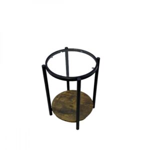 طاولة جانبية باري - بني