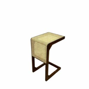 طاولة خدمه خشب طبيعي وراتان ألموند