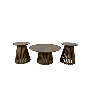 طقم طاولة قهوة 3 قطع ارت