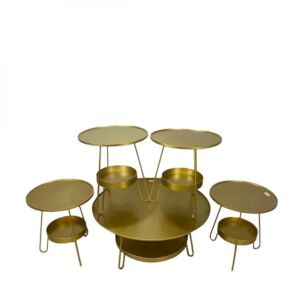 طقم طاولات فايزم - ذهبي