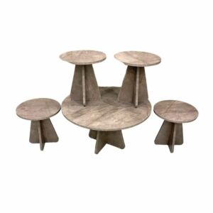 طقم طاولة قهوة وطاولات جانبية ساندرا